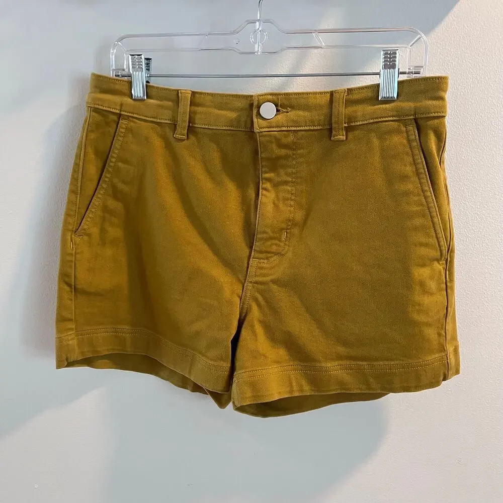 Everlane Mustard Yellow Shorts Size 10